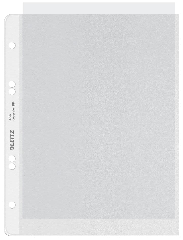 LEITZ Prospekthülle extrastark, A5, PP, genarbt, 0,13 mm