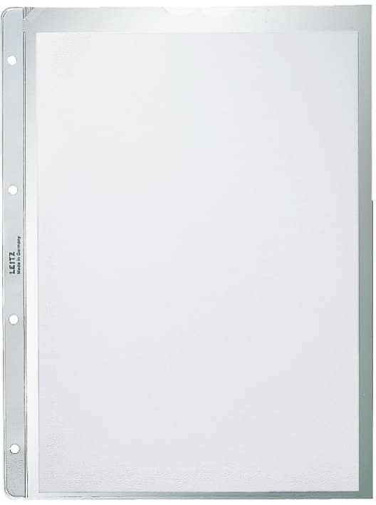 LEITZ Prospekthülle, A4, PP, genarbt, 0,13 mm, Lochseite