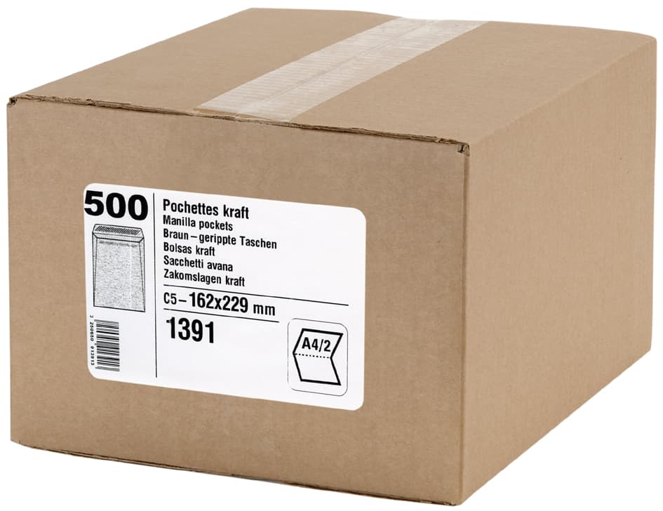 GPV Versandtaschen, C5, 162 x 229 mm, braun, Gewicht: 90 g