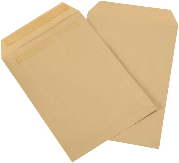 GPV Versandtaschen, C4, 229 x 324 mm, braun, mit Fenster