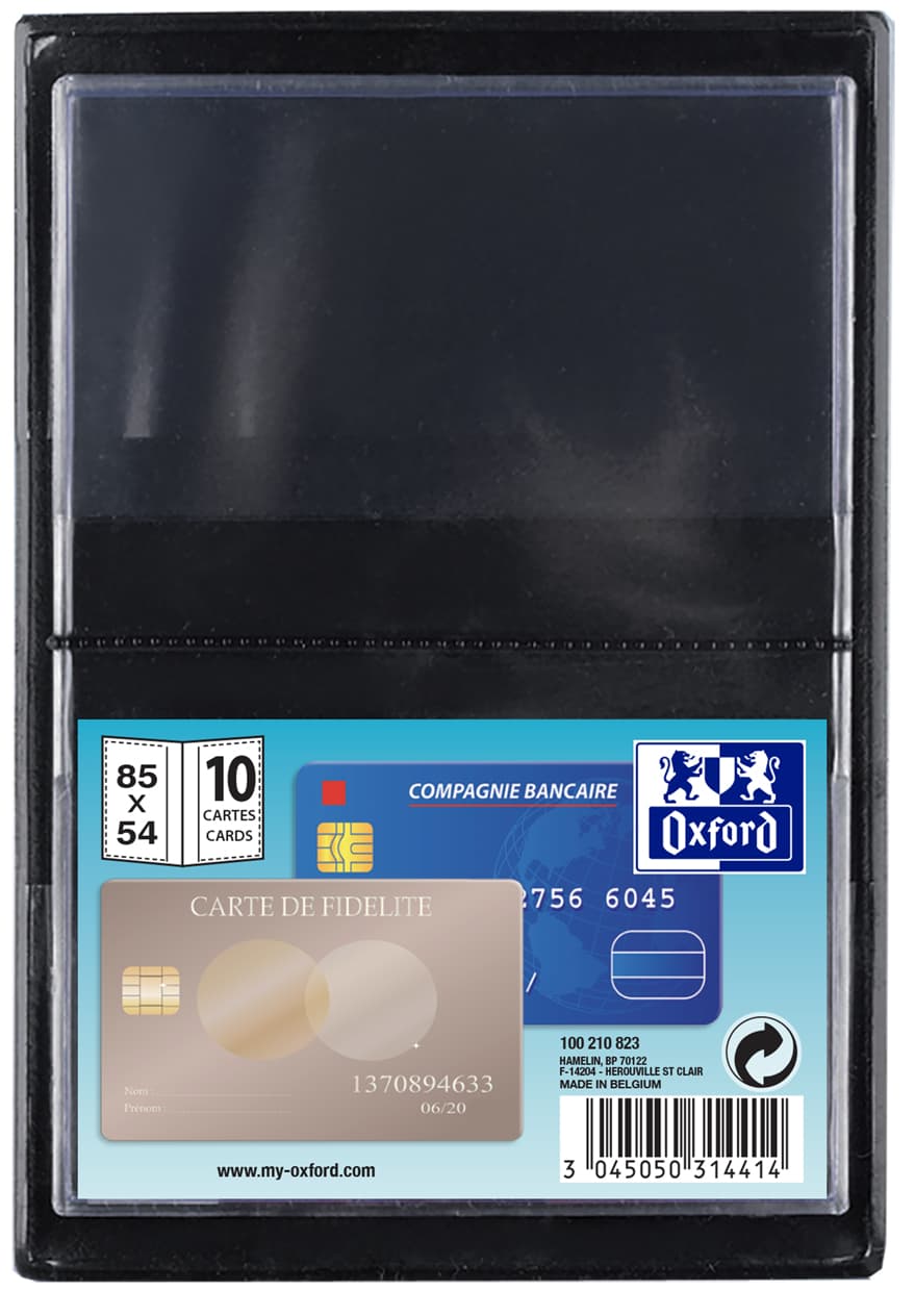 Oxford Ausweishülle, PVC, 1-fach, Format: 85 x 55 mm