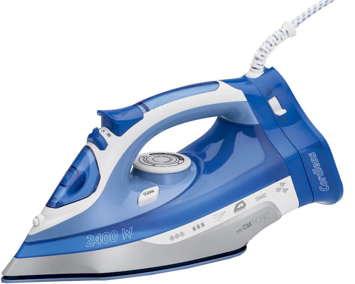 CLATRONIC Dampfbügeleisen DB 3706, weiß/blau