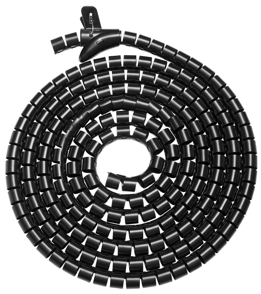 DIGITUS Flexibler Kabelspiralschlauch mit Einzugshilfe, 5 m