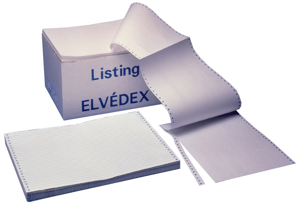 ELVE DIN-Computerpapier endlos, 380 mm x 12, (30,50 cm)