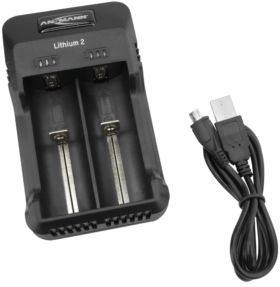 ANSMANN Ladegerät , Lithium 2, , für NiMH & Li-Ion Akkus