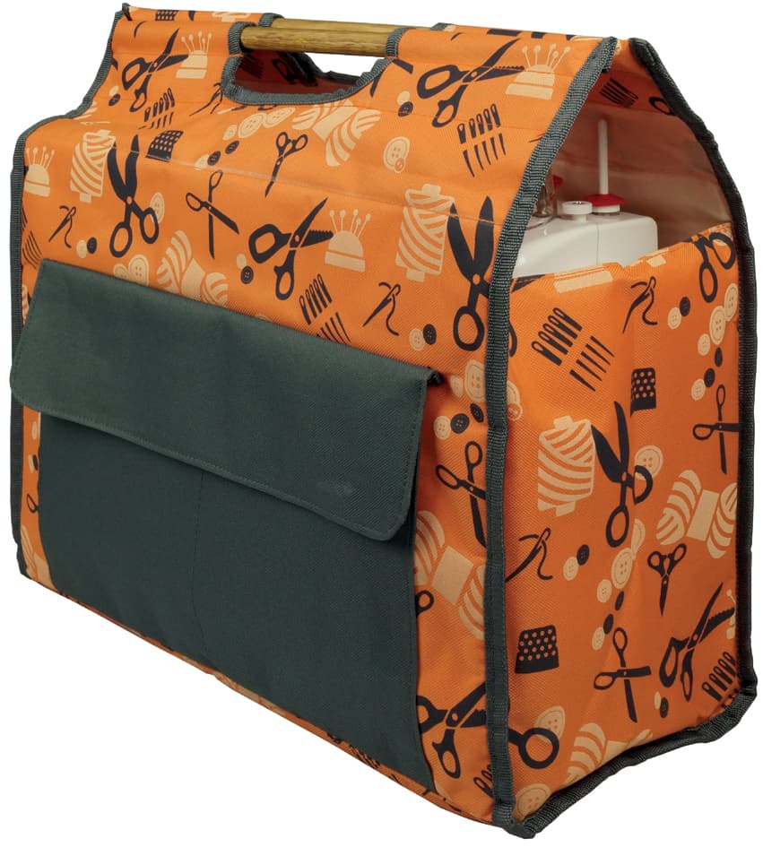 KLEIBER Nähmaschinentasche, orange/grau