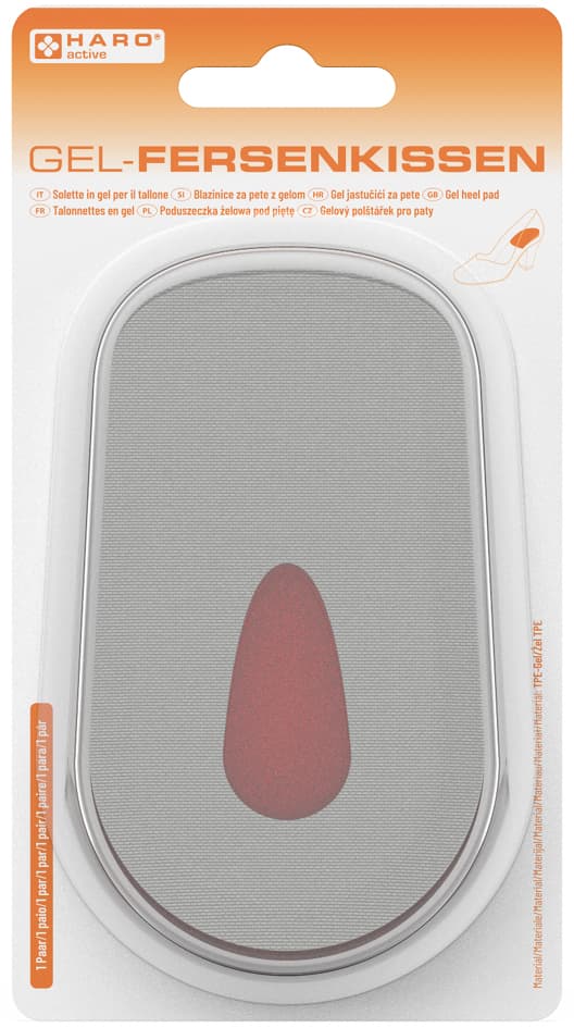 HARO Gel-Fersenkissen für Damen, TPE-Gel, 1 Paar