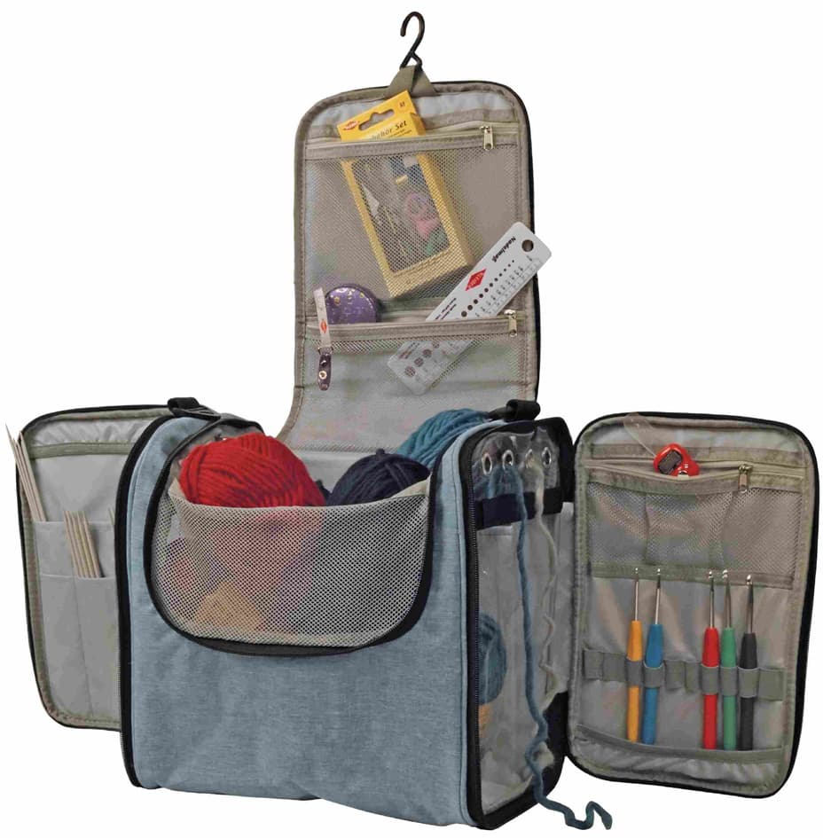 KLEIBER Garn- & Strickzubehör-Tasche , Jeans, , blau