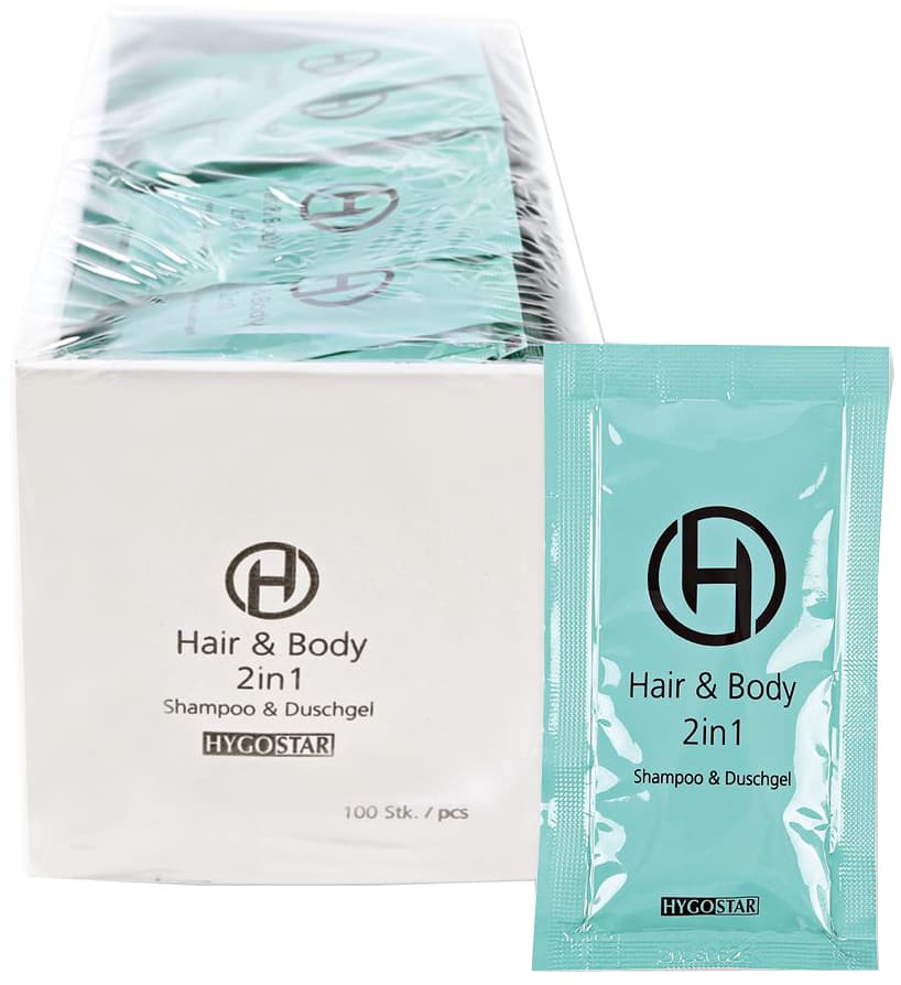 HYGOSTAR 2-in-1 Duschgel & Shampoo, 12 ml Sachet