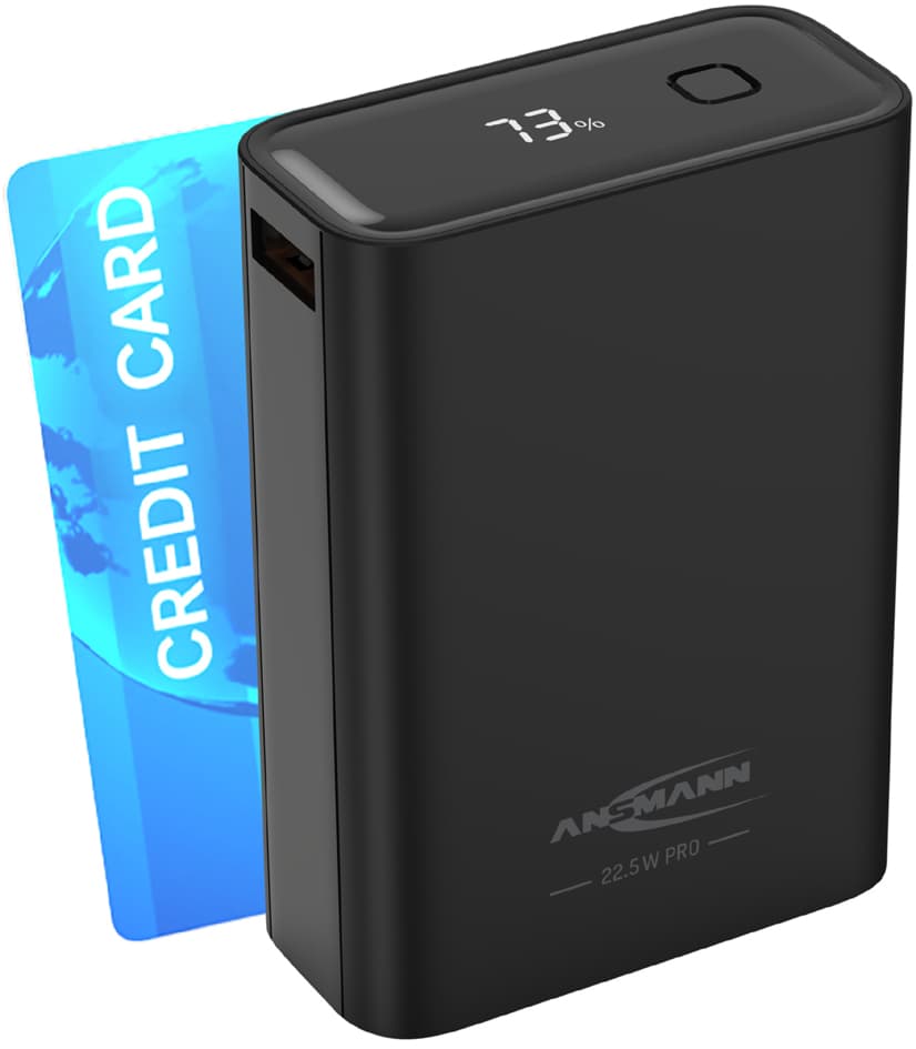 ANSMANN Powerbank PB222PD, 20.000 mAh, schwarz