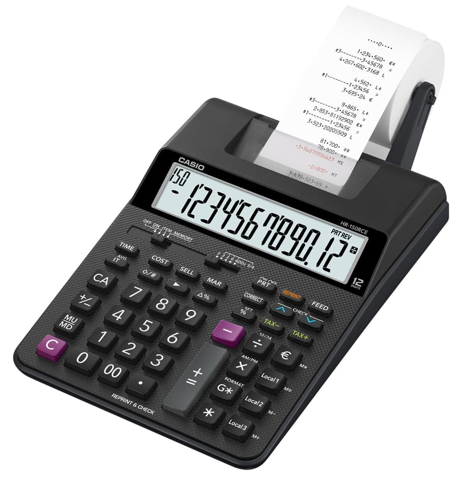 Netzteil für CASIO Tischrechner HR-150 TER/HR-8 TER/