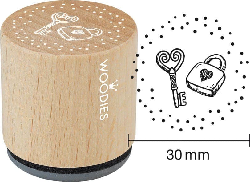 COLOP Motiv-Stempel Woodies , Schlüssel & Schloss,