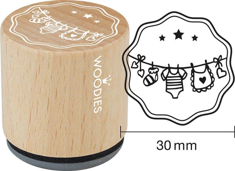 COLOP Motiv-Stempel Woodies , Wäscheleine,