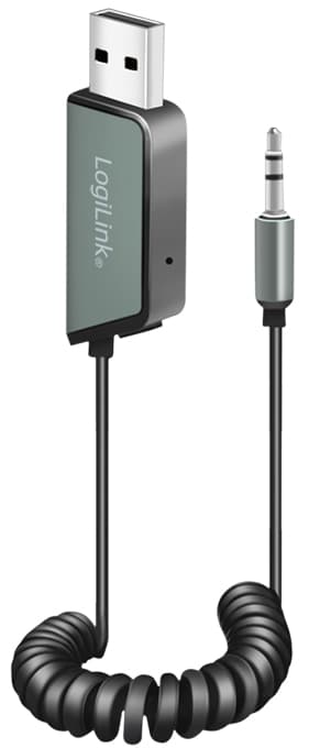 LogiLink Bluetooth 5.3 Audio Receiver für Fahrzeuge, schwarz