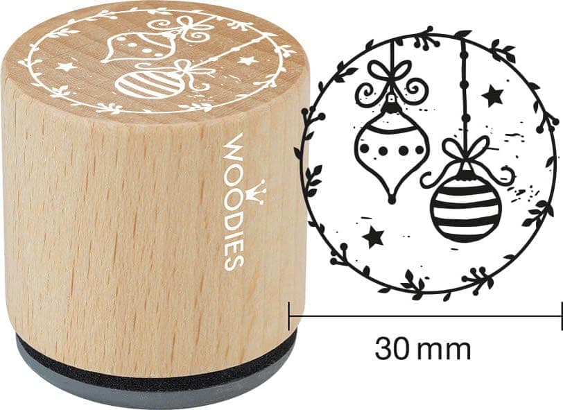 COLOP Motiv-Stempel Woodies , Weihnachtskugeln,
