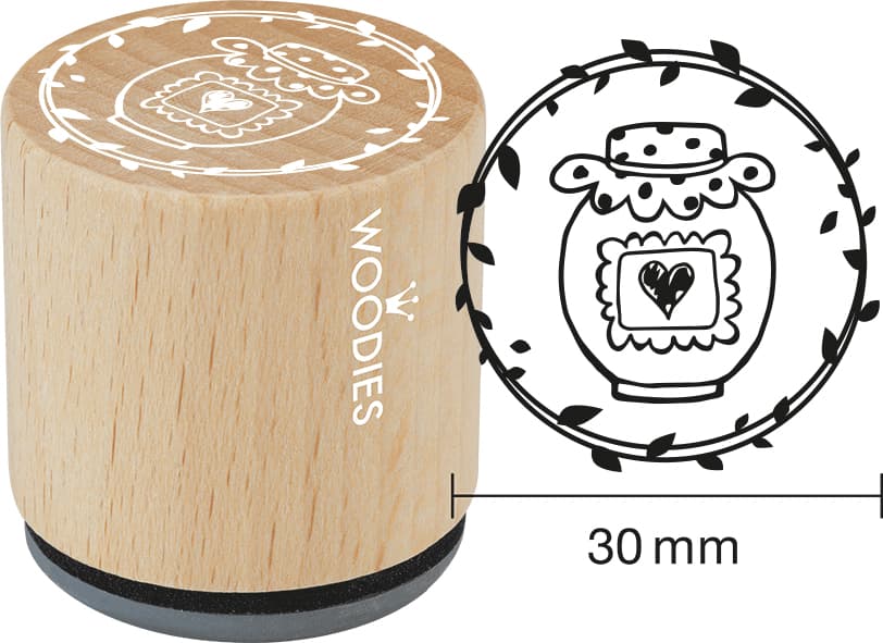 COLOP Motiv-Stempel Woodies Handmade , Marmeladenglas,