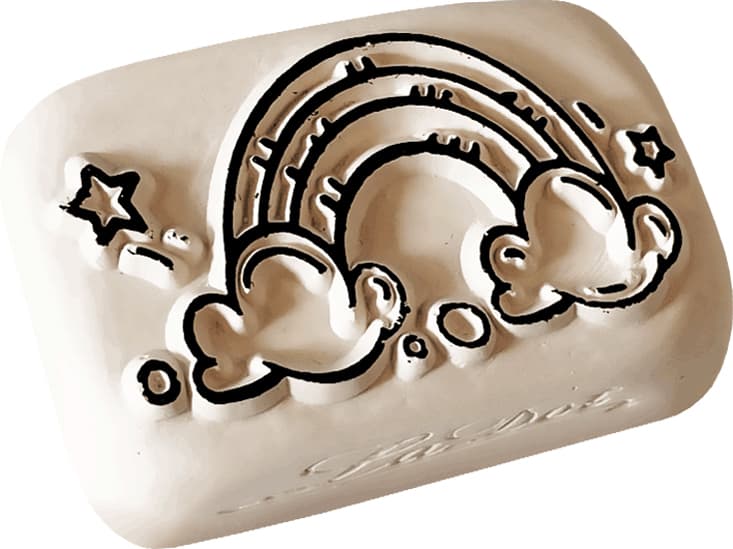 COLOP Tattoo-Stempel LaDot kids stone , Regenbogen, , mittel
