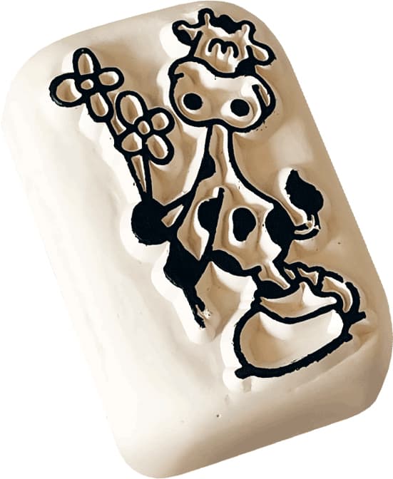 COLOP Tattoo-Stempel LaDot kids stone , Kuh, , mittel