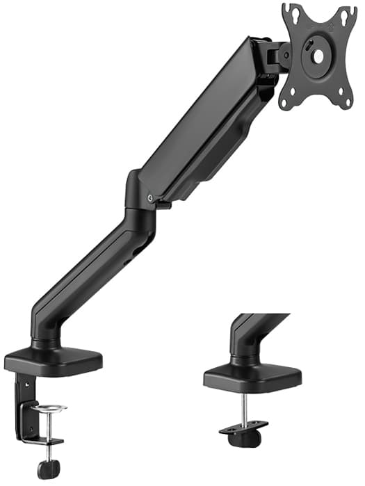 LogiLink Monitorarm, Aluminium, Armlänge: 450 mm, schwarz