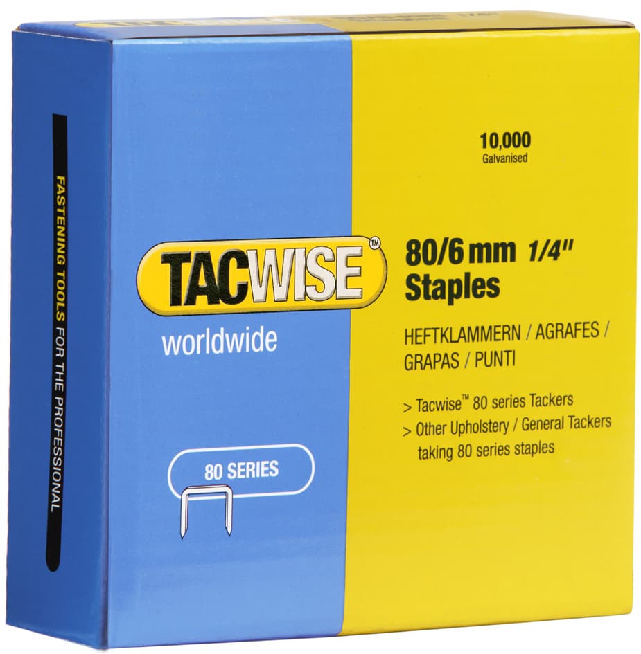 TACWISE Heftklammern 80/10 mm verzinkt, 10.000 Stück
