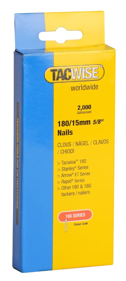 TACWISE Stiftnägel 18G/13mm verzinkt, 5.000 Stück
