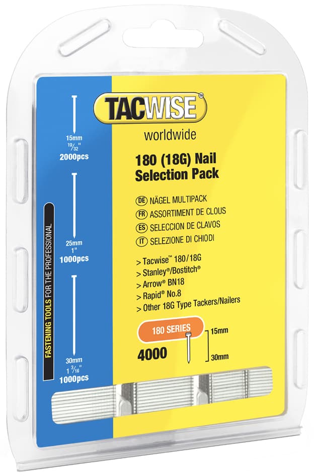 TACWISE Stiftnägel 18G/40 mm verzinkt, 5.000 Stück