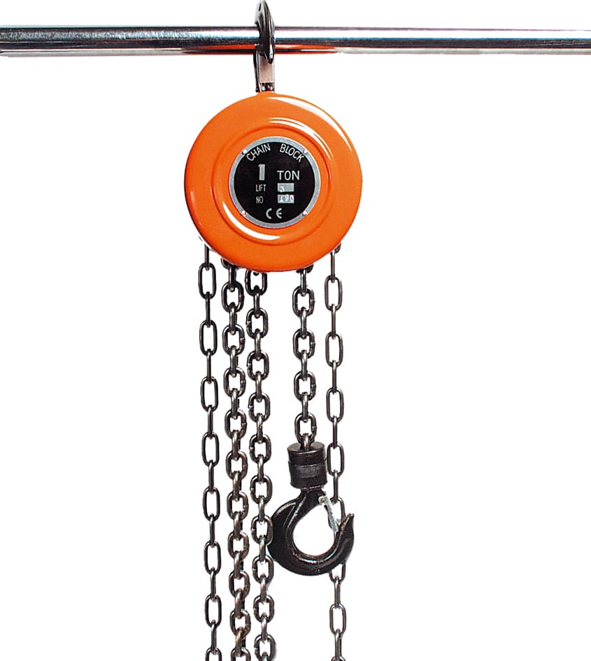 BRÜDER MANNESMANN Kettenzug, Tragkraft: 1 t, orange