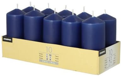 STARPAK Stumpenkerze, Durchmesser: 40 mm, dunkelblau