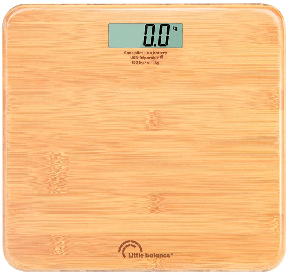 Little balance Digitale Personenwaage Turtle Bamboo, USB-C