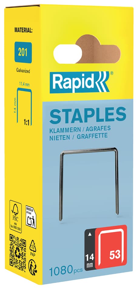 Rapid Feindrahtklammern Typ 53, 14 mm, Kleinpackung