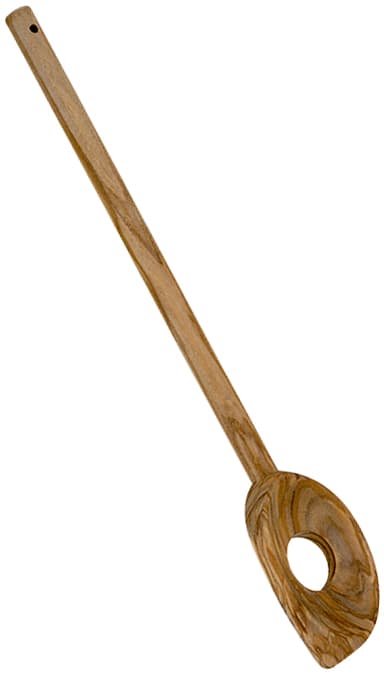metaltex Kochlöffel mit Loch, Länge: 300 mm, Olivenholz