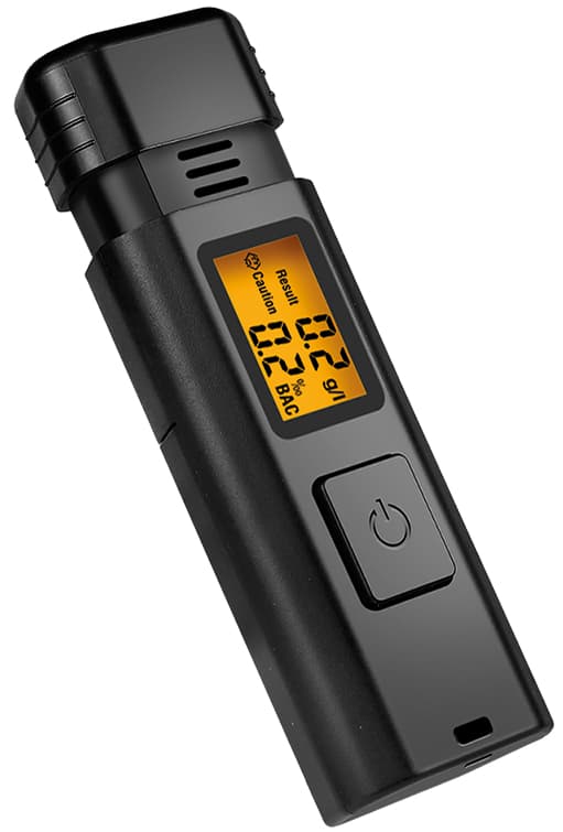 LogiLink Atem-Alkoholtester, mit LCD-Display, schwarz