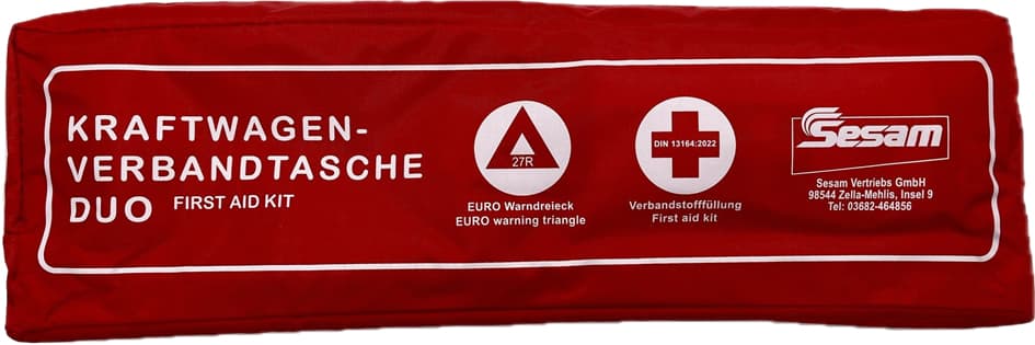 IWH KFZ-Verbandtasche Duo, Inhalt DIN 13164, rot