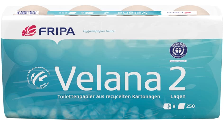 Fripa Toilettenpapier Velana, 2-lagig, braun