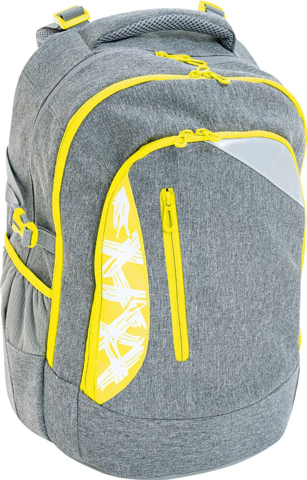 EBERHARD FABER Schulrucksack X-Style, grau/neongelb