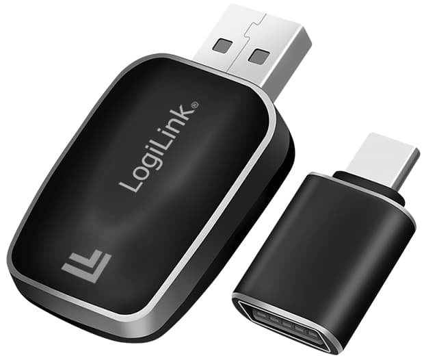LogiLink BT 5.0 KFZ-Autoadapter, bluetoothfähig, schwarz