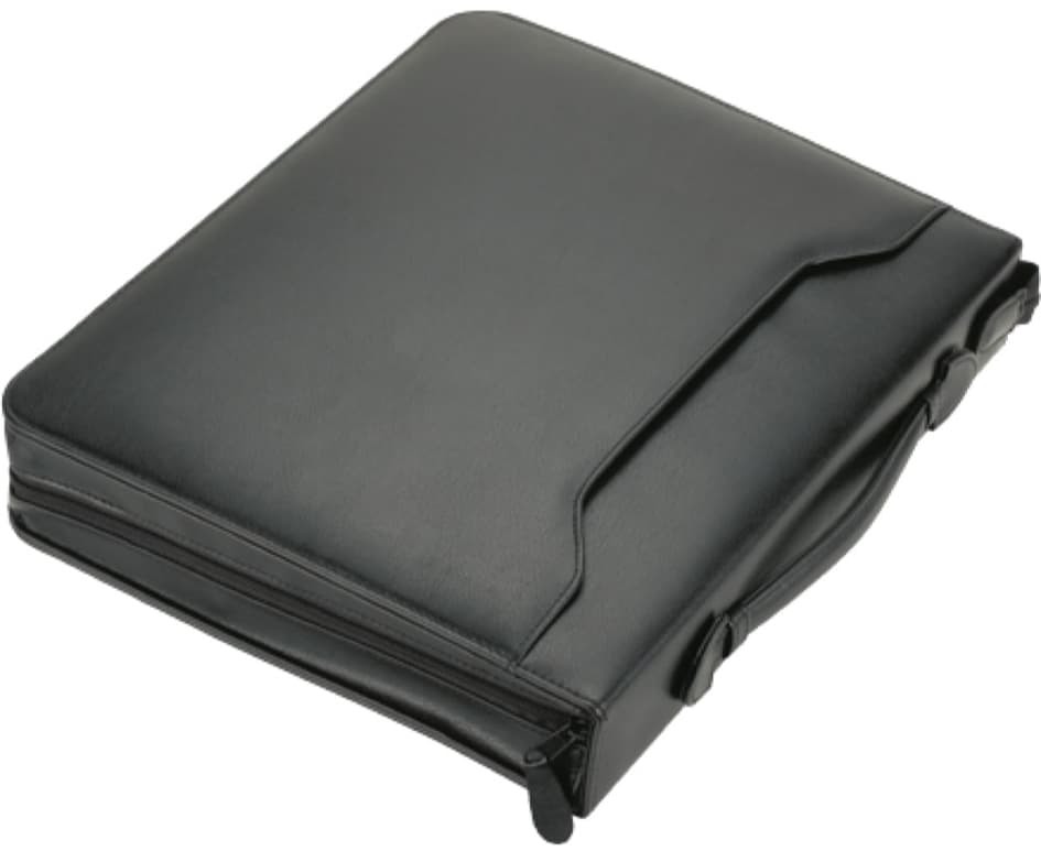 Alassio Ringbuchmappe , OSI, , A4, Lederimitat, schwarz