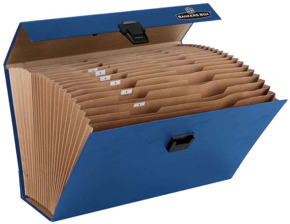 Fellowes Fächertasche Handifile, 19 Fächer, blau