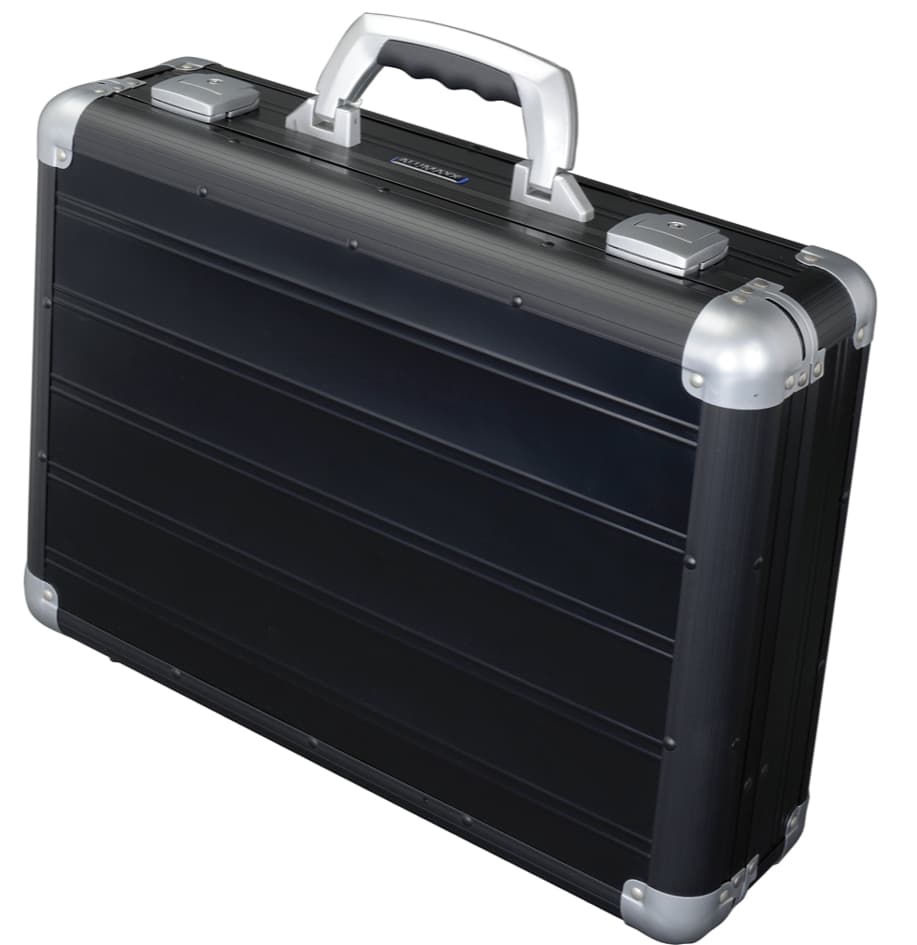 ALUMAXX Attaché-Koffer , VENTURE, , Laptopfach, schwarz matt