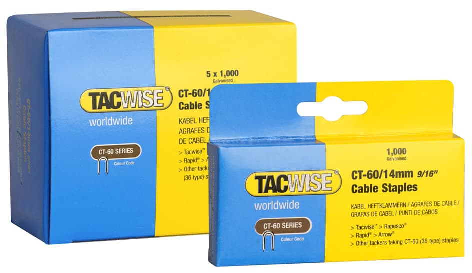 TACWISE Kabelklammer CT-60/14 mm, verzinkt
