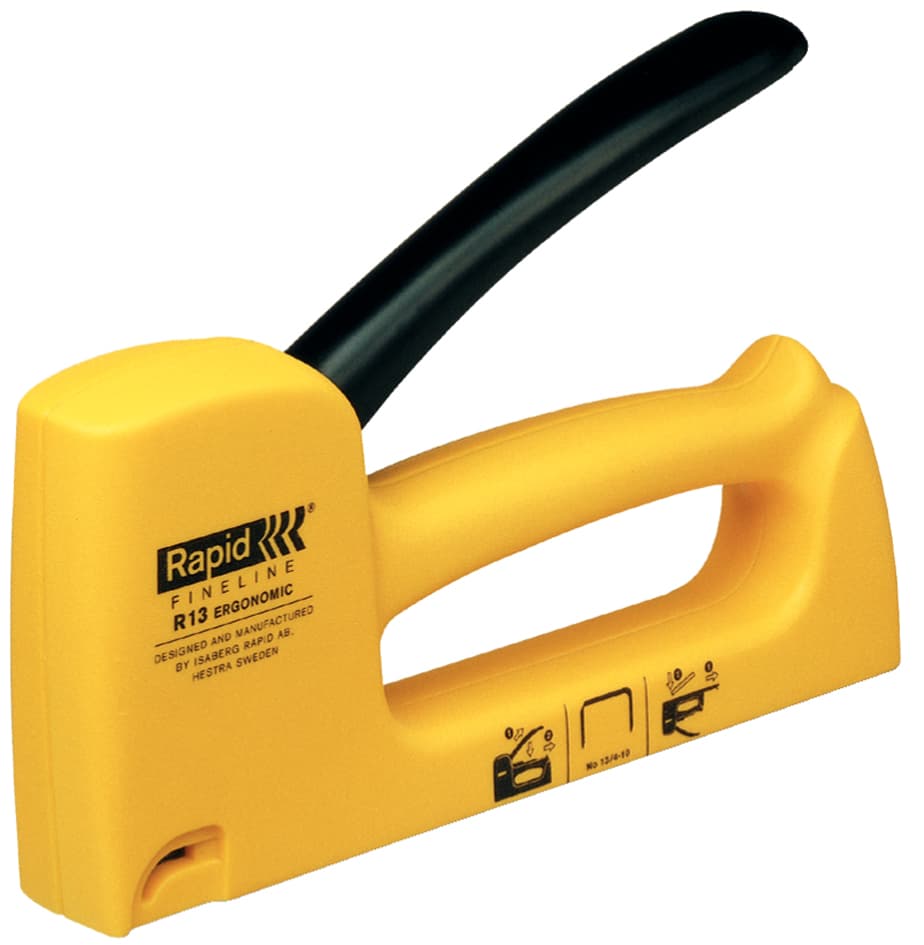 Rapid Handtacker R13, gelb, im Blister