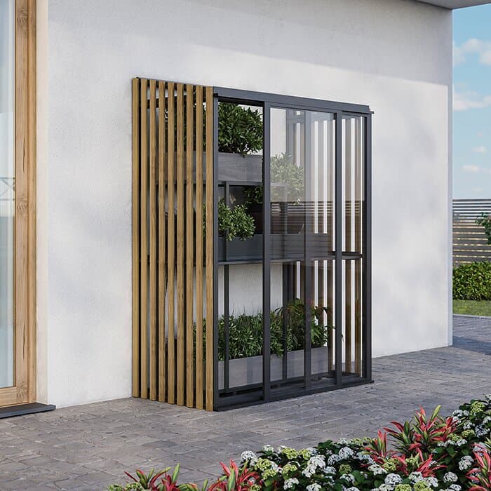 Mini väggväxthus Accoya Fusion | Aluminium – Begränsad upplaga Mini Väggväxthus