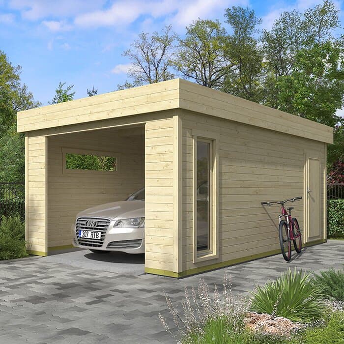Premium garage i trä – Hållbart, funktionellt och tidlöst i design | Premiumgarage i trä
