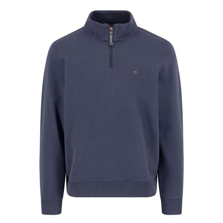 Fynch Hatton Troyer-Zip Sweatshirt - Navy - M