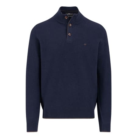 Fynch Hatton Troyer Button Structure - Navy - XL
