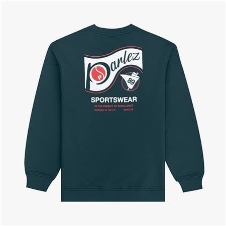 Parlez Iocus Sweatshirt - Petrol Blue - S