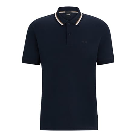 Boss Penrose Slim-fit Tipped Polo Shirt - Navy - XL
