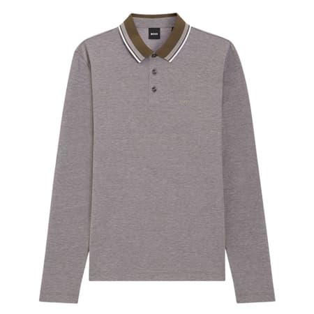 Boss H-Pittman Long Sleeve Polo Shirt - Green - XL