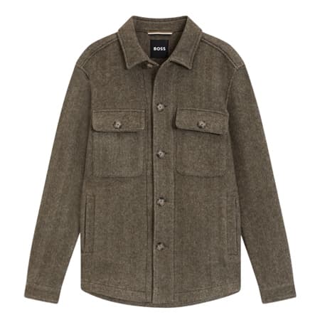 Boss C-Carper Relaxed-fit Overshirt - Brown - 42