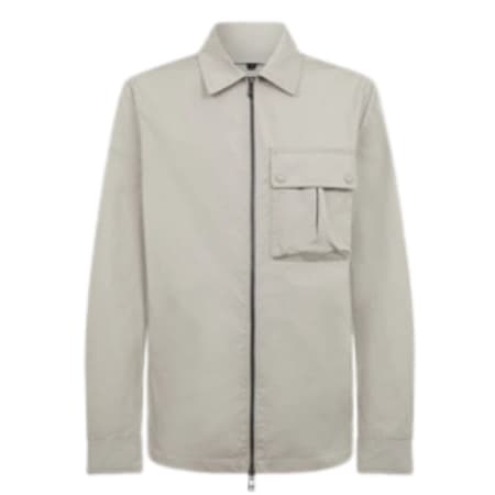 Belstaff Drome Overshirt Cement Grey - Grey - S
